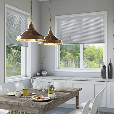 Silver Venetian Blinds