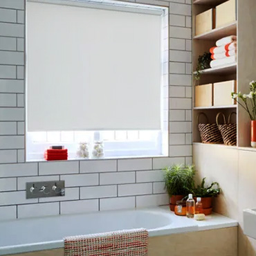 White Blackout Roller Blinds