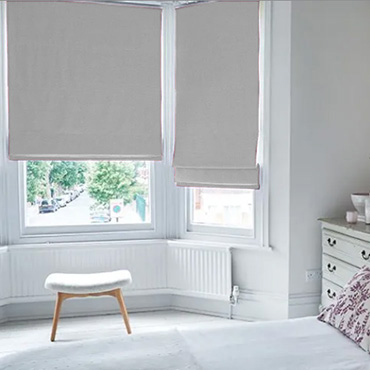 Silver Roman Blinds