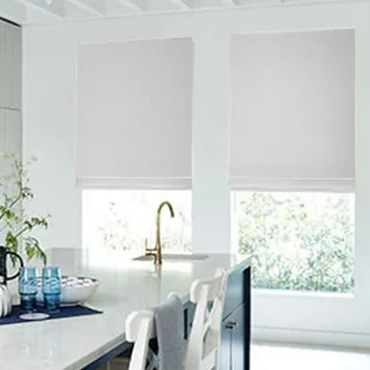 White Roman Blinds