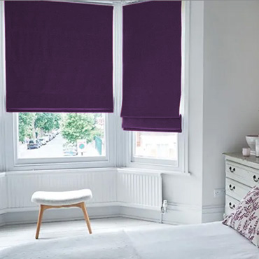 Purple Roman Blinds