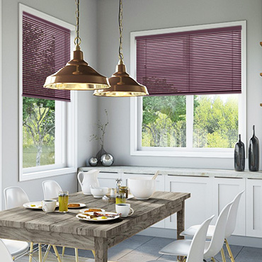 Purple Venetian Blinds