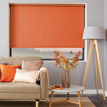 Orange Blackout Blinds