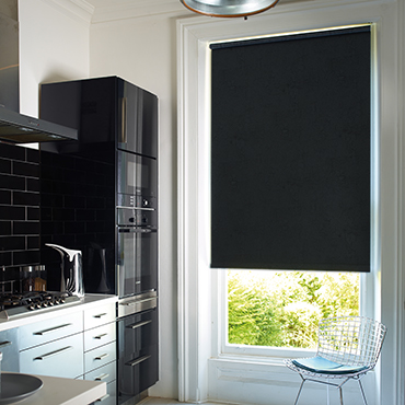 Black Blackout Roller Blinds