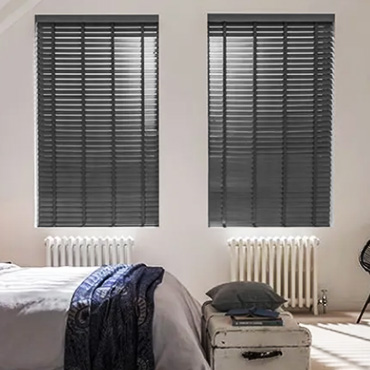 Grey Wooden Blinds