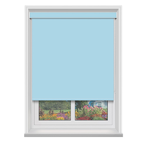 Polaris Baby Blue Blockout with Cassette Lifestyle Blackout blinds