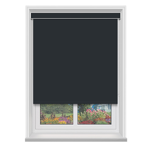 Polaris Black Blockout with Cassette Lifestyle Blackout blinds