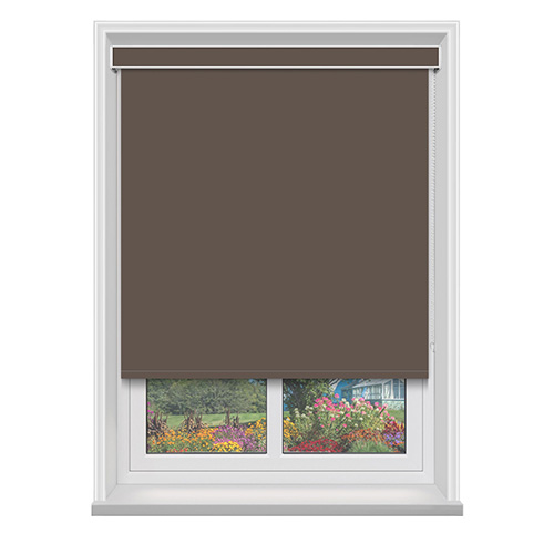 Polaris Cocoa Blockout with Cassette Lifestyle Blackout blinds