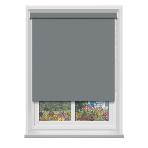 Polaris Smoke Blockout with Cassette Lifestyle Blackout blinds