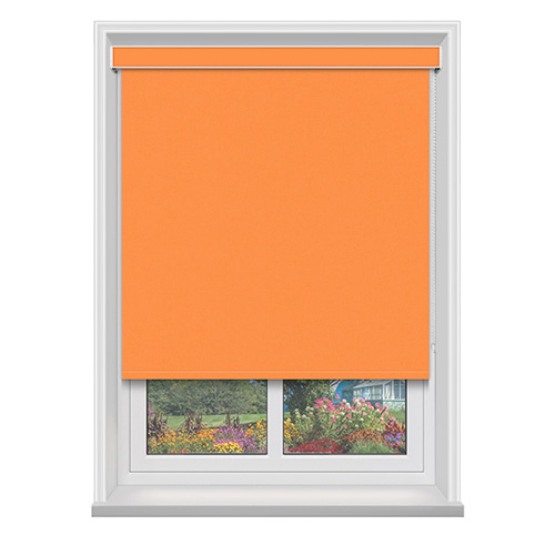 Polaris Tangerine Blockout with Cassette Lifestyle Blackout blinds