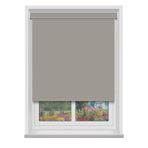 Polaris Taupe Blockout with Cassette Lifestyle Blackout blinds