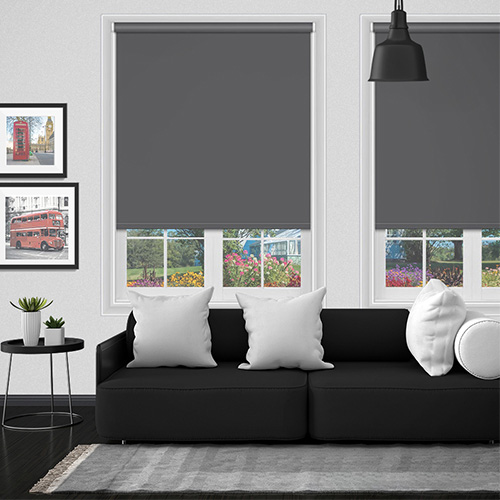 Polaris Charcoal Blockout Lifestyle Blackout blinds