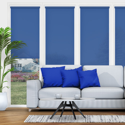 Atlantex Dark Blue Roller Shade Lifestyle Conservatory Blinds