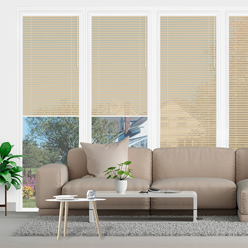 Desert Cream No Drill 25mm Venetian Lifestyle Conservatory Blinds