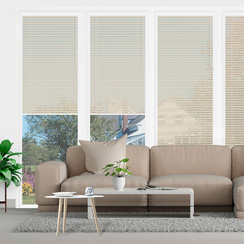 Honey Cream No Drill 25mm Venetian Lifestyle Conservatory Blinds