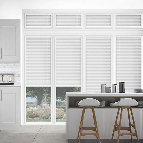 Scandi White Linen Lifestyle Conservatory Blinds