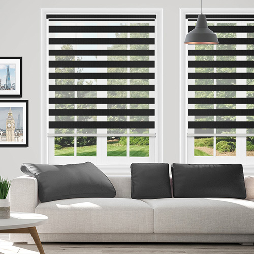 Luminary Black Dual Shade Lifestyle Day & Night Blinds