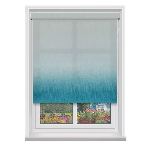 GripFit Ombre Teal Dimout Lifestyle Grip Fit Blinds