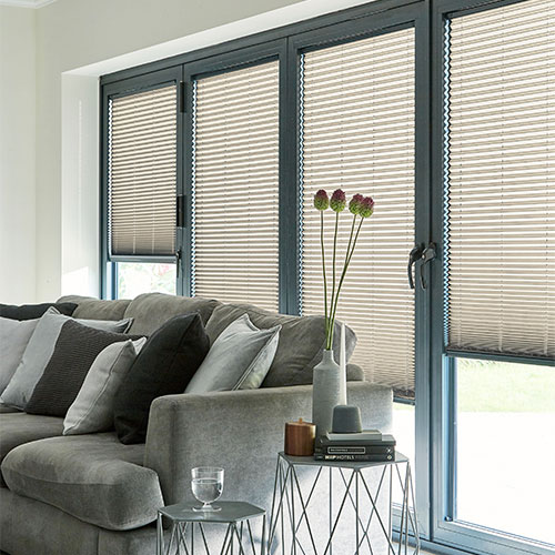 Micro Hive Cream Honeycomb Lifestyle INTU Pleated Blinds