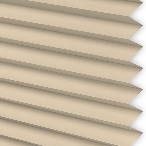 Micro Infusion Beige Plain Pearl INTU Pleated Blinds