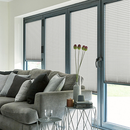 Micro Infusion Iron Plain Pearl Lifestyle INTU Pleated Blinds