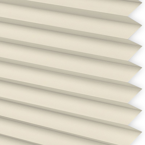 Micro Infusion Ivory Plain Pearl INTU Pleated Blinds