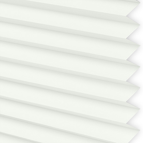 Micro Infusion White Plain Pearl INTU Pleated Blinds