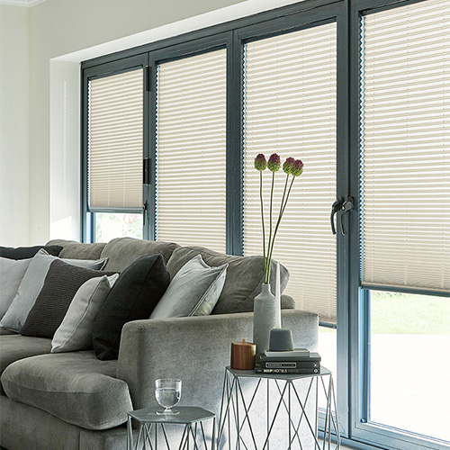 Micro Radiance Bright White Pleated Lifestyle INTU Pleated Blinds