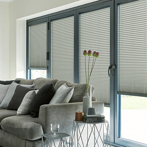 Micro Radiance Pearl Grey Pleated Lifestyle INTU Pleated Blinds