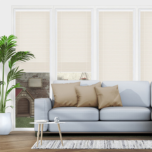 Clic No Drill Leto Cream Lifestyle INTU Pleated Blinds