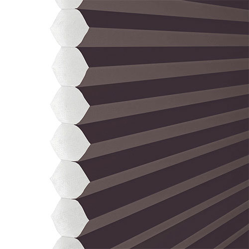 Clic No Drill Apollo Aubergine (BO) Lifestyle INTU Pleated Blinds