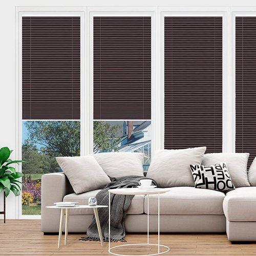 Clic No Drill Apollo Aubergine (BO) Lifestyle INTU Pleated Blinds