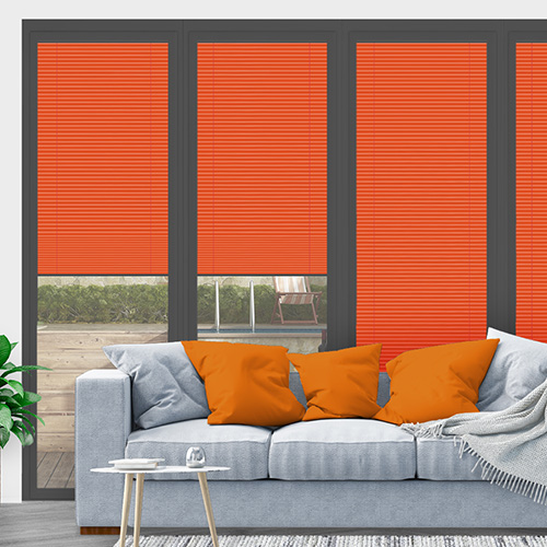 Clic No Drill Apollo Flame (BO) Lifestyle INTU Pleated Blinds