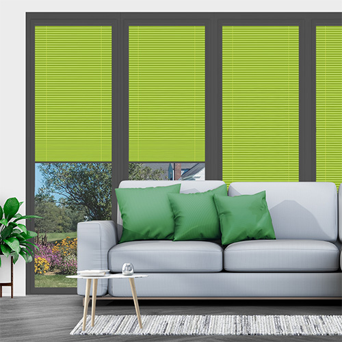 Clic No Drill Apollo Grass (BO) Lifestyle INTU Pleated Blinds