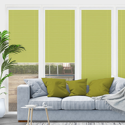 Clic No Drill Apollo Lime (BO) Lifestyle INTU Pleated Blinds