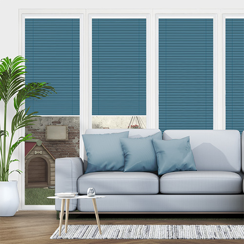 Clic No Drill Apollo Ocean (BO) Lifestyle INTU Pleated Blinds