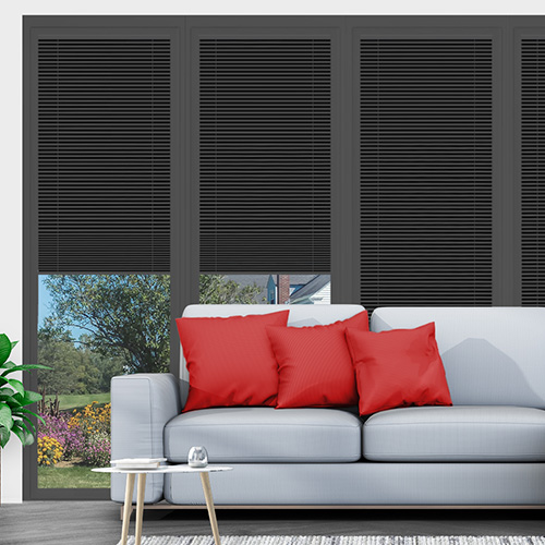 Clic No Drill Apollo Raven (BO) Lifestyle INTU Pleated Blinds