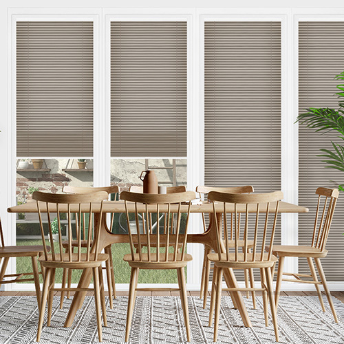 Clic No Drill Apollo Ash Lifestyle INTU Pleated Blinds