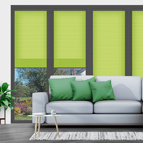 Clic No Drill Apollo Grass Lifestyle INTU Pleated Blinds