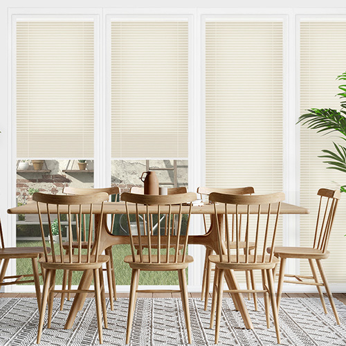 Clic No Drill Apollo Pearl Lifestyle INTU Pleated Blinds