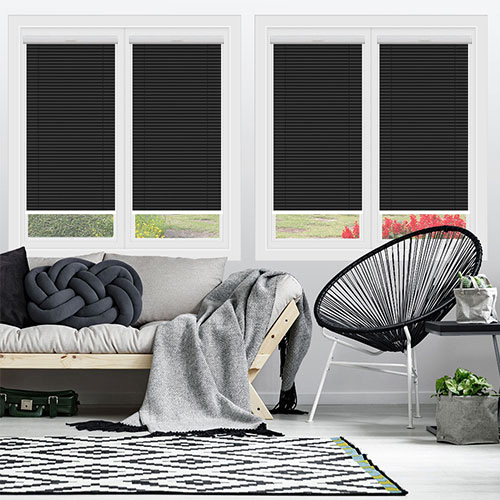 Soft Tone Black Lifestyle INTU Venetian Blinds