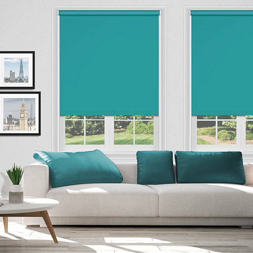 Electric Polaris Teal Blockout Lifestyle New Blinds