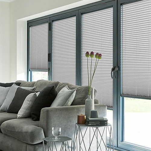 Pleated Metro Silver Lifestyle New Blinds