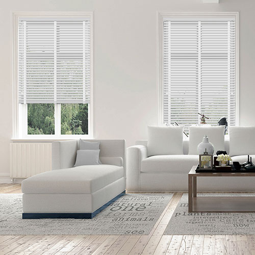 35mm White & White Tape Lifestyle New Blinds