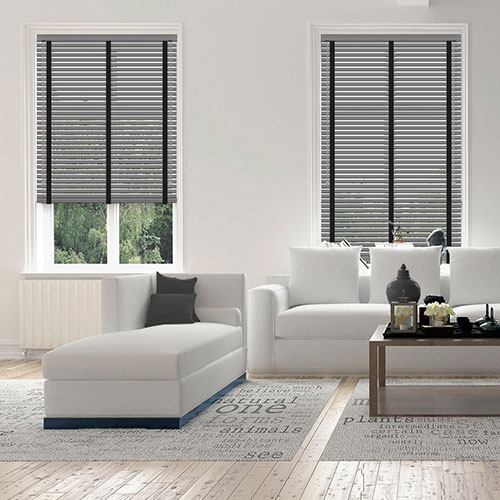 50mm Grey & Black Tape Lifestyle New Blinds