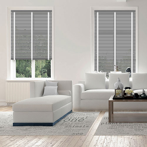 50mm Grey & White Tape Lifestyle New Blinds