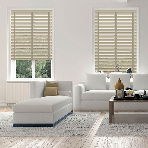 50mm Magnolia & Beige Tape Lifestyle New Blinds