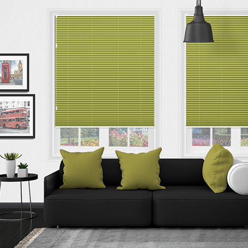 Freehang Duopleat Blackout Green Lifestyle New Blinds