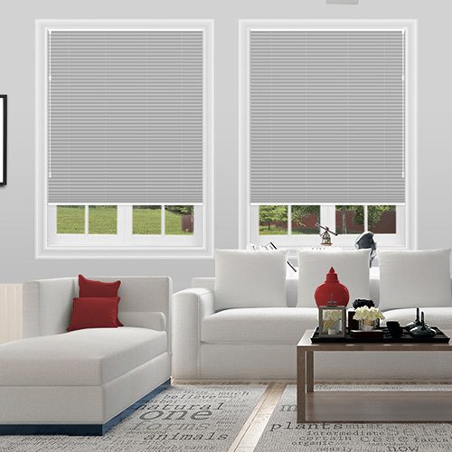 Freehang Duopleat Blackout Light Grey Lifestyle New Blinds