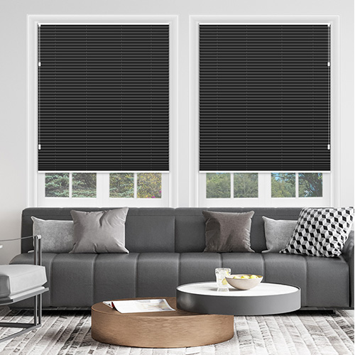 Freehang Duopleat Blackout Slate Grey Lifestyle New Blinds